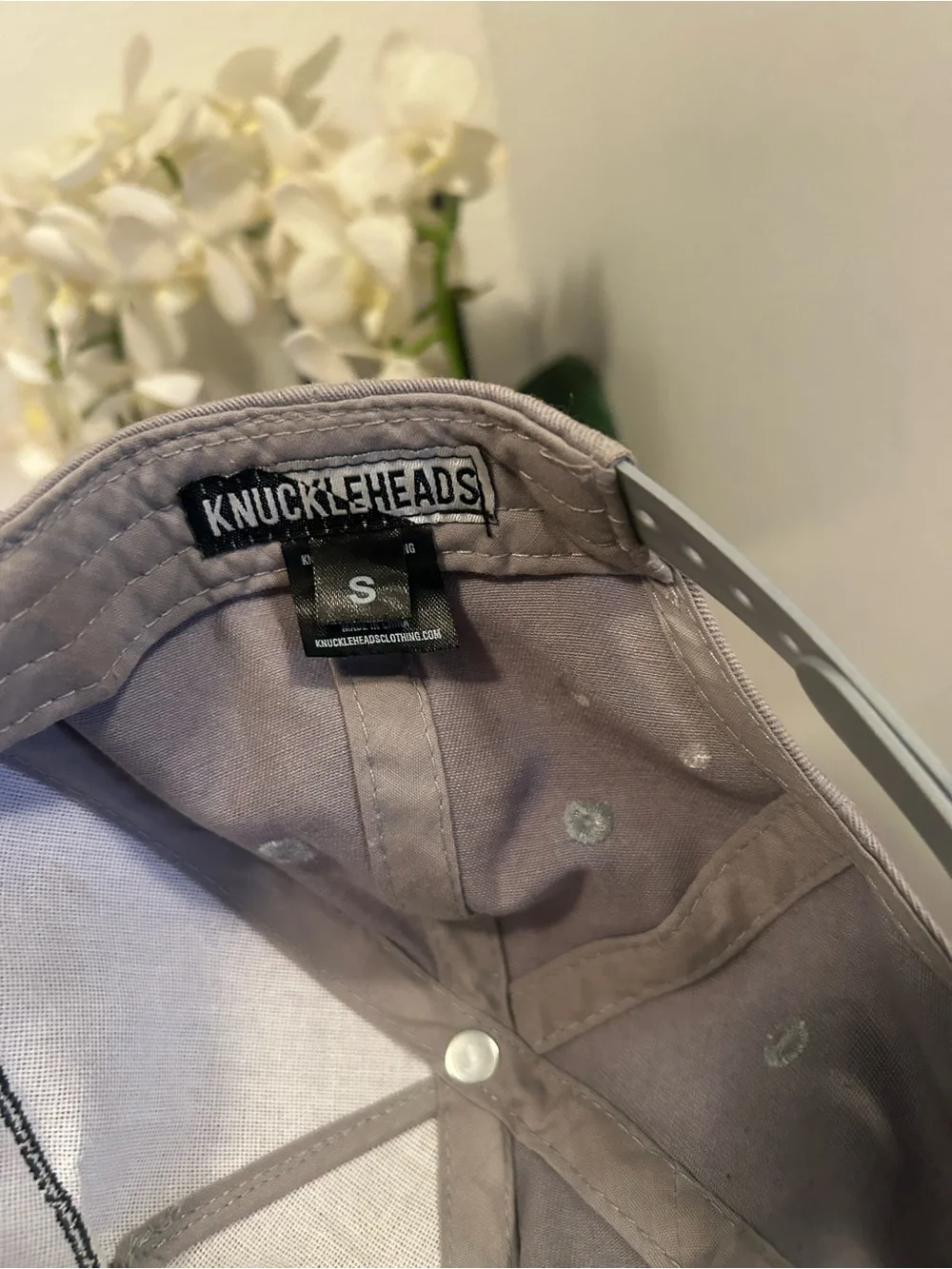 Little Treadz Kids Taupe Logo Cap